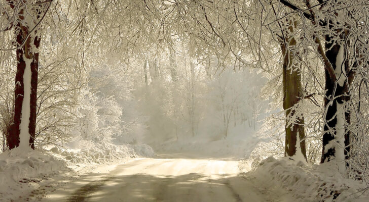 Зима, дорога, природа